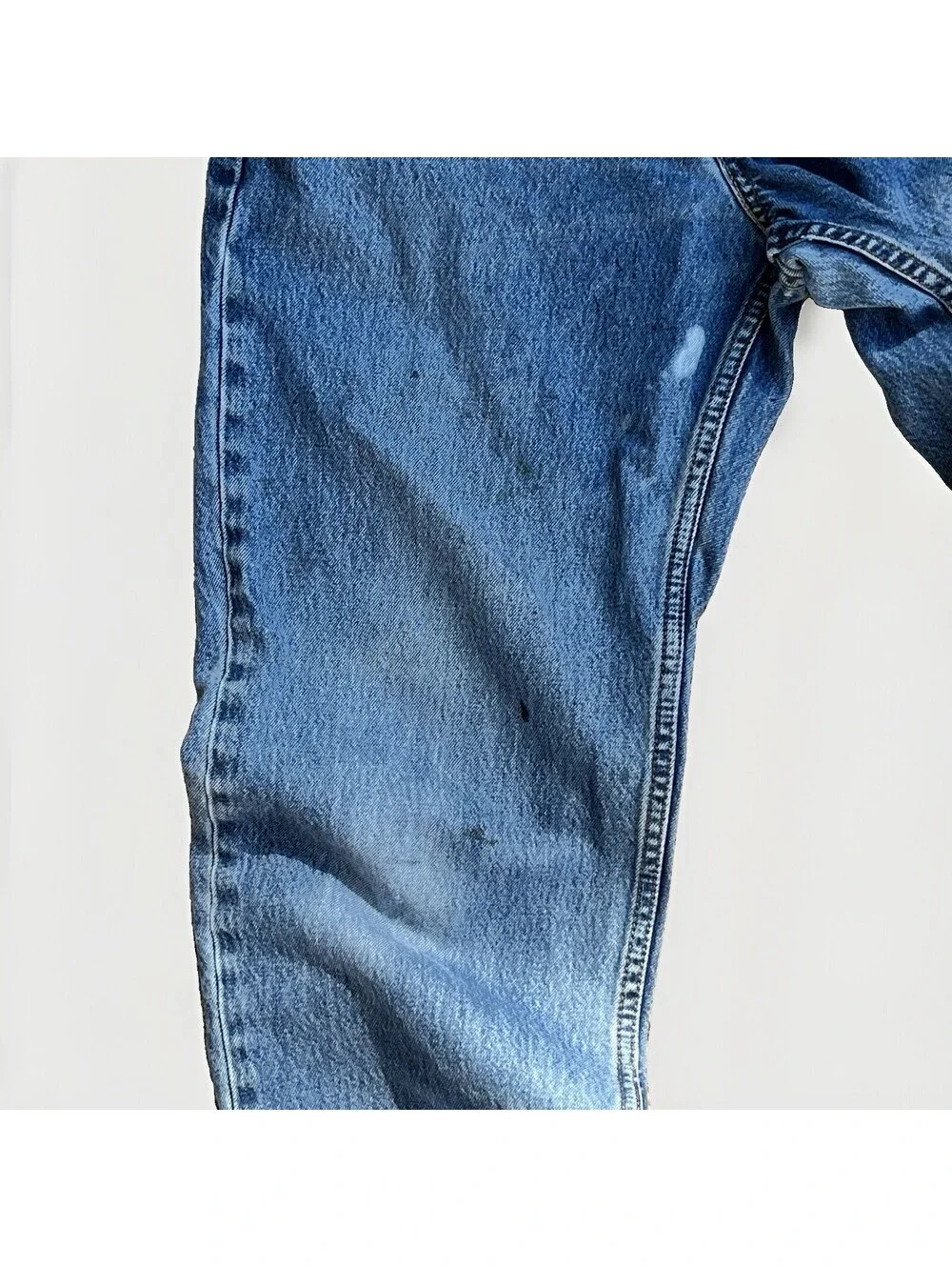 Vintage 90s Levis 550 Mens 33x34 Fits 32x32 Distressed Grunge Faded Jeans